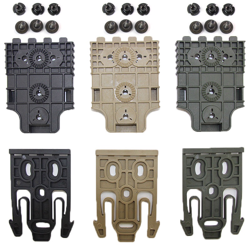 Quick Locking System Kits for Glock 17 19 Beretta M92 Colt 1911 Gun Pistol Holster Case Adapter QLS