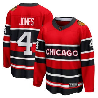 เสื้อกีฬาแขนยาว ลาย HQ1 NHL Chicago Blackhawks Jersey Jones Hockey พลัสไซซ์ QH1