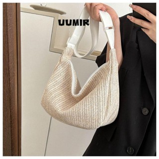UUMIR  กระเป๋าสะพายไหล่ ฟาง อเนกประสงค์ แฟชั่นสําหรับผู้หญิง