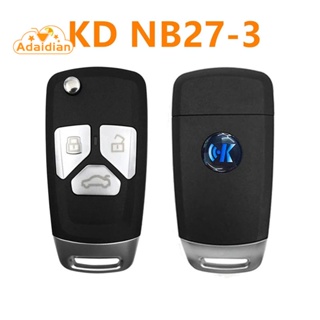 Keydiy NB27-3 KD กุญแจรีโมตรถยนต์ NB-Series 3 ปุ่ม พร้อมชิป สําหรับโปรแกรมเมอร์ Audi Style for KD900 KD-X2 KD MINI URG200