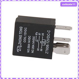 [Cuticate1] รีเลย์ยานพาหนะ 12V 20A 30A SPDT 5Pin และซ็อกเก็ต 5 สาย