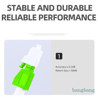 Bang อะแดปเตอร์ลดทอนไฟเบอร์ LC APC โหมดเดียว ตัวผู้ ตัวเมีย พลาสติก แบบพกพา Ftth