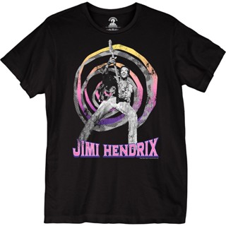 เสื้อยืด พิมพ์ลาย Spiraling Solo Jimi Hendrix