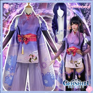 ชุดคอสเพลย์กิโมโน Raiden Ei Raiden Makoto เซ็กซี่ สําหรับผู้หญิง XS-3XL