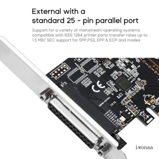 Iwo อะแดปเตอร์แปลง PCI Express เป็นพอร์ตขนาน PCIE 1 พอร์ต