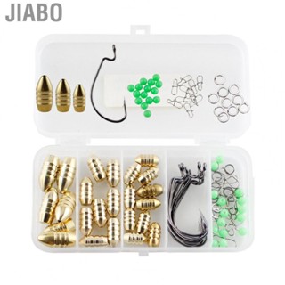 Jiabo Fishing Accessories(24xThreaded Weights+10xHooks+15xBeads+10xDouble Loops