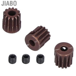 Jiabo 3Pcs 48DP 13T Steel Pinion Gear for 1/10 RC Car 3.175mm Shaft Brushless/Brushed