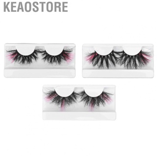 Keaostore 0.98in Color  Wispy Fluffy Pink Ends Dramatic Colored Ey US