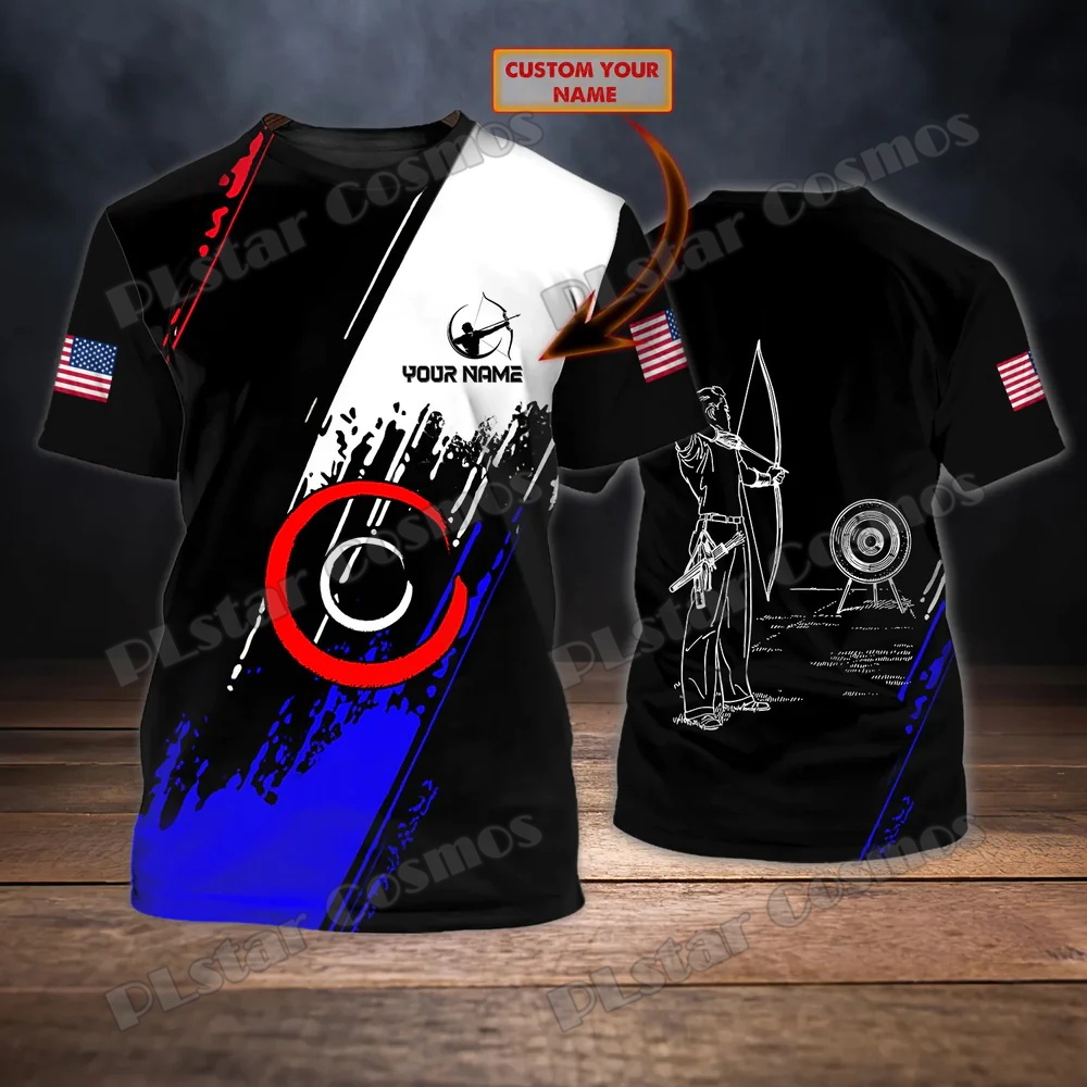 เสื้อยืดลําลอง แขนสั้น พิมพ์ลายธนู 3 มิติ เหมาะกับของขวัญ สําหรับผู้ชาย และผู้หญิง