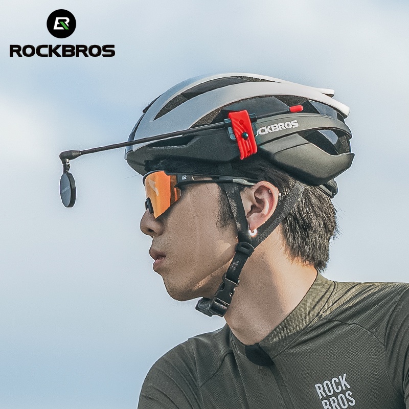 [Fulfilled by Shopee]ROCKBROS หมวกกันน็อค กระจกมองหลัง น้ําหนักเบา 360° ก้านอลูมิเนียมอัลลอยด์ แบบใส หมุนได้ ทนทาน สําหรับหมวกกันน็อค