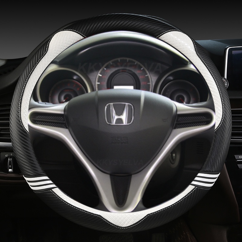 ปลอกหนัง PU หุ้มพวงมาลัยรถยนต์ อุปกรณ์เสริม สําหรับ Honda Fit Jazz City 2009-2013 Insight 2010 -2014 Civic 2004-2014