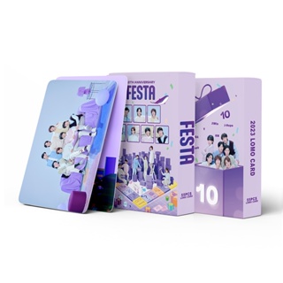 พร้อมส่ง โฟโต้การ์ด BT-S 10th ANNIVERSARY 2023 FESTA Cards Bangtan Boys Kpop 55 ชิ้น ต่อกล่อง