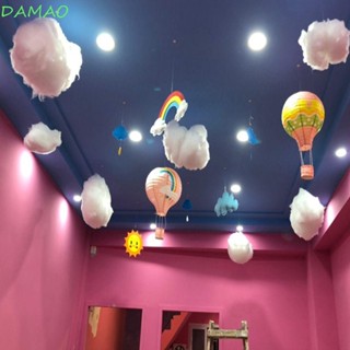 DAMAO ผ้าฝ้ายเทียม สีขาว พร็อพถ่ายรูปหิมะ DIY สําหรับงานแต่งงาน ปาร์ตี้