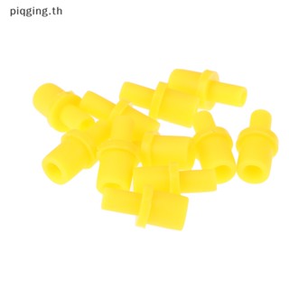 Piqging อะไหล่ข้อต่อซิลิโคน แบบนิ่ม สีเหลือง สําหรับเชื่อมต่อท่ออากาศ 10 ชิ้น