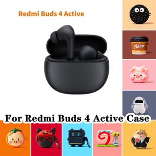 【จัดส่งรวดเร็ว】เคสหูฟัง แบบนิ่ม ลายการ์ตูน สําหรับ Redmi Buds 4 Xiaomi Redmi Buds 4