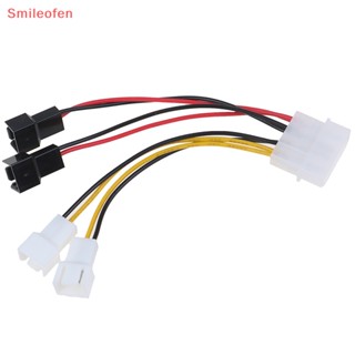 [Smileofen] ใหม่ อะแดปเตอร์เชื่อมต่อพัดลมระบายความร้อน PC 4-Pin Molex IDE เป็น 3-Pin CPU แชสซี