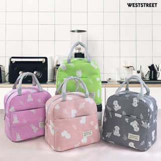 Weststreet กระเป๋าปิกนิก มีฉนวนกันความร้อน มีซิป แบบพกพา ความจุสูง