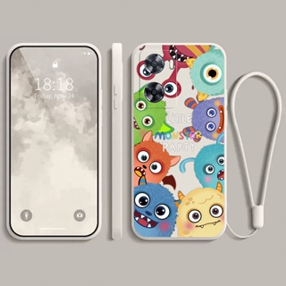 เคส oppo A57 2022 oppo A77S ใหม่ เคสโทรศัพท์มือถือนิ่ม ป้องกันกล้อง ลายมอนสเตอร์น่ารัก สําหรับ