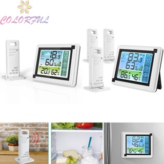 【COLORFUL】Transmitter Celsius Fahrenheit Conversion Humidity Outdoor Temperature