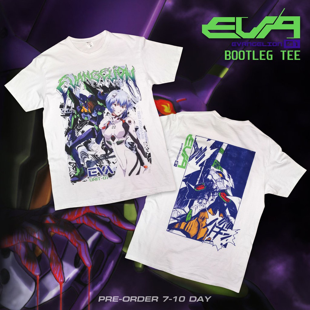 หยาง1  เสื้อ EVANGELION BOOTLEG​ T-SHIRT [Fan Made]