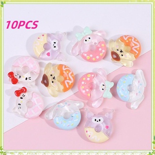 CROCS Sanrio จิบบิทซ์ 3D แฮนด์เมด Diy สําหรับตกแต่งเครื่องประดับ เคสโทรศัพท์ แก้วน้ํา รองเท้าแตะ 10 ชิ้น