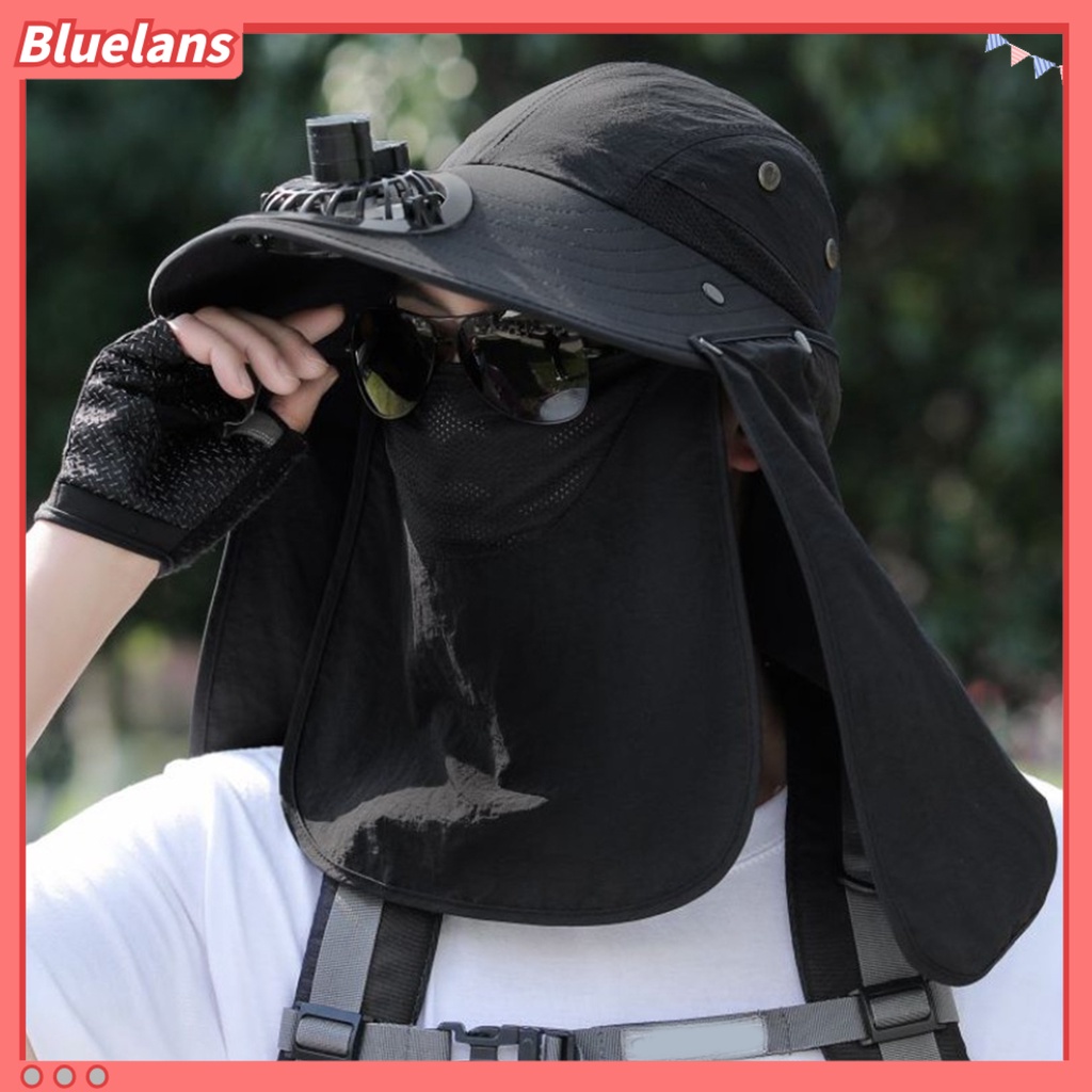 [BLS] หมวกบังแดด ระบายอากาศ ป้องกันรังสียูวี ระบายความร้อน สําหรับผู้ชาย ชาวประมง ตั้งแคมป์ ตกปลา กลางแจ้ง
