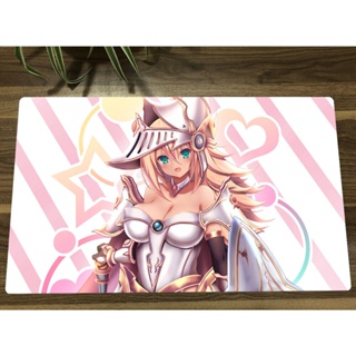 อะนิเมะ Yu-Gi-Oh! Playmat Dark Magician Girl TCG CCG แผ่นรองเมาส์ สําหรับเล่นเกมเทรดดิ้งการ์ด