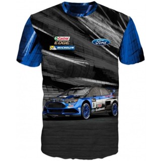 ใหม่ เสื้อยืด พิมพ์ลายรถแข่ง ford world rally 3 มิติ 2022