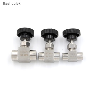 Flashquick 3/8 "BSP ตัวเมีย เกลียว สเตนเลส ควบคุมการไหล ปิดวาล์ว น้ํา แก๊ส น้ํามัน ดี