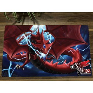 Yugioh Duel Playmat Slifer The Sky Dragon TCG CCG แผ่นรองเมาส์ สําหรับเล่นเกม