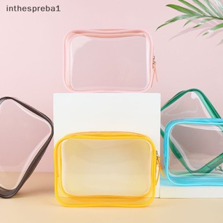 Inthespreba1^^ 1 ชิ้น ใส กระเป๋าเดินทาง ชุดสนามบิน เครื่องสําอาง แต่งหน้า ล้าง ใหม่ * ใหม่