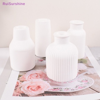 Ruisurshine ใหม่ แม่พิมพ์แจกันดอกไม้ พลาสเตอร์ สามมิติ DIY