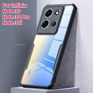 For Infinix Note 30 Pro 30i Note 30i 5G 4G Infinix Note 30 Pro 4G Phone Case Transparent Acrylic Soft TPU Silicone Cover Hard PC Back Cover Casing