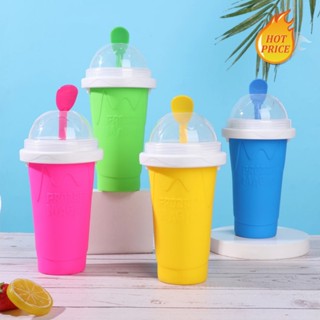 Slushy Maker ไอศกรีมบีบ Peasy Slush ถ้วยระบายความร้อนอย่างรวดเร็ว ขวดนมสมูทตี้ Cawan Freeze Shake