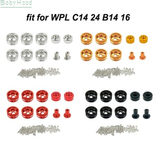 【Big Discounts】Upgrade Your WPL RC Cars Look and Performance with this Metal Wheel Hub Rim Set#BBHOOD