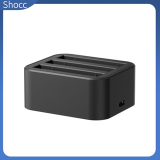 Shocc อะแดปเตอร์ฮับชาร์จแบตเตอรี่ Usb Type C อุปกรณ์เสริม สําหรับแบตเตอรี่ Insta360 X2 X3