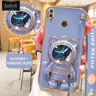 Andyh เคสโทรศัพท์มือถือ ลายนักบินอวกาศ 3D พร้อมสายคล้อง สําหรับ Huawei Nova 3i 3e 4 4e P30 Lite P20 Lite