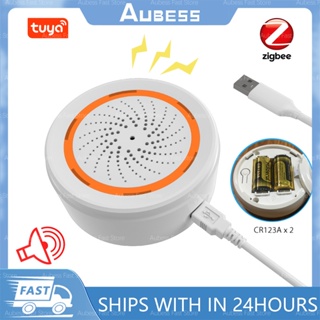 Tuya ZigBee 3.0 ระบบเซนเซอร์ไซเรนอัจฉริยะ 90dB ระบบรักษาความปลอดภัย สําหรับบ้าน