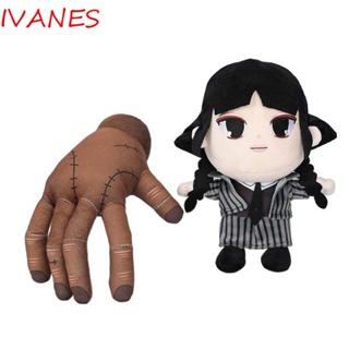 IVANES หมอนตุ๊กตานุ่ม รูปการ์ตูนอนิเมะ Wednesday Addams เหมาะกับของขวัญคริสต์มาส ของเล่นสําหรับเด็ก