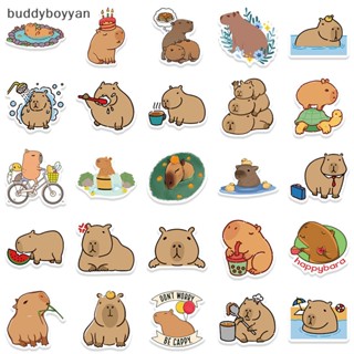 Bbth สติกเกอร์ ลาย Capybara น่ารัก สําหรับตกแต่งสมุดภาพ โทรศัพท์ กีตาร์ 50 ชิ้น