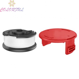 【COLORFUL】Trimmer Spool &amp; Line 56.8x24mm Spool 75x33mm Cover Size For Einhell Lawn Trimmer