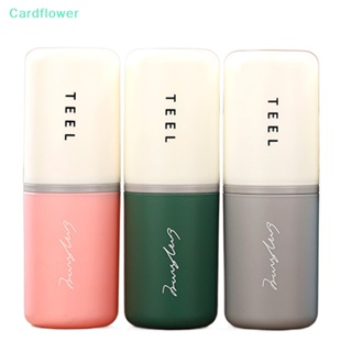 &lt;Cardflower&gt; กล่องใส่แปรงสีฟัน ยาสีฟัน แบบพกพา สําหรับตั้งแคมป์ ท่องเที่ยว กลางแจ้ง