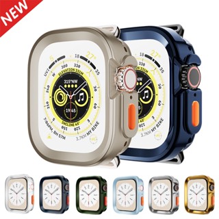 เคส TPU กรอบกันชน สําหรับ Apple Watch Ultra Case 49 มม. 45 มม. 41 มม. 44 มม. 40 มม. iWatch Series SE 8 Ultra 7 6 5 4