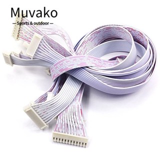 Muvako สายเคเบิลเชื่อมต่อ 30 ซม. 6P 7P 8P 9P 10P 11P 12P สีแดง และสีขาว คุณภาพสูง XH2.54 มม. ปลั๊ก XH2.54 5 ชิ้น