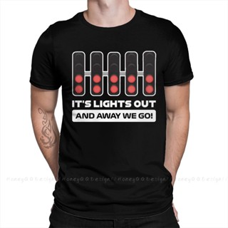 เสื้อยืด พิมพ์ลาย F1 Formula 1 Its Lights Out And Away We Go Bg คุณภาพสูง สําหรับผู้ชาย