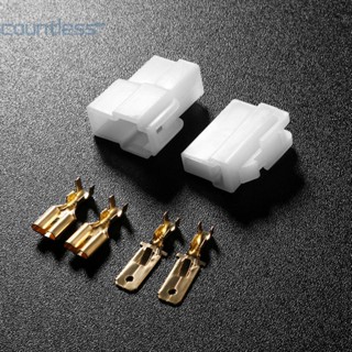 ปลั๊กเชื่อมต่อ T-Type 2 Pin DC Power Male Female สําหรับวิทยุสื่อสาร Kenwood Yaesu Icom