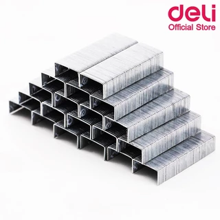 ลวดเย็บกระดาษ Deli 0012S Staples เบอร์ 26/6 และ 24/6 (30 Sheets) เย็บได้ 1,000 ครั้ง ลวดเย็บกระดาษ