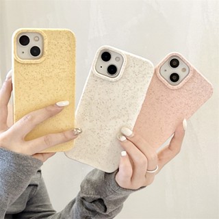 เคสโทรศัพท์มือถือ ย่อยสลายได้ เป็นมิตรกับสิ่งแวดล้อม สําหรับ IPhone 15 15 Pro 15 Plus 15 Pro Max 14 14 Pro 14 Plus 14 Pro Max 13 13 Pro 13 Pro Max