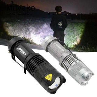 MUVAKO ไฟฉาย LED ขนาดเล็ก ซูมได้ 3 โหมด โฟกัสโฟกัสได้ คุณภาพสูง
