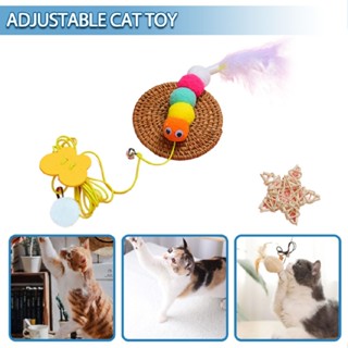 New Door Hanging Bouncing Cats Toy Cat Swings Telescopic Rope Bell Pets Toy